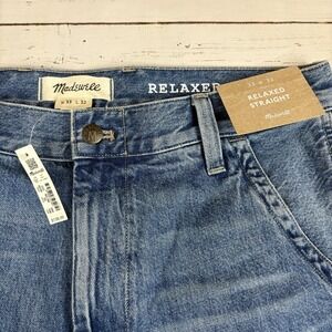 Madewell Relaxed Straight Workwear Pants Carpenter Jeans Mens 33x32 NEW NWT